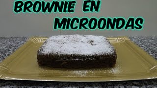 BROWNIE AL MICROONDAS COCINA CON PILAR [upl. by Onirefes441]