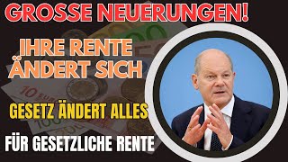 Änderungen bei der gesetzlichen Rentenversicherung Wie neuesten Gesetze deutsche Rentner betreffen [upl. by Luahs934]