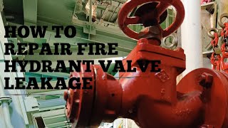 HOW TO REPAIR MARINE FIRE HYDRANT VALVE  deckwash valve [upl. by Aruasi]