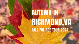 Fall Foliage in Richmond VA Monument Avenue to Libby Hill Park 2024 4K [upl. by Arnelle152]