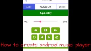 How to create android music player android studio java code for controller code programming [upl. by Risan]