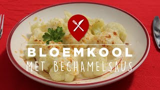 Bloemkool met béchamelsaus en Gruyère kaas [upl. by Mat]