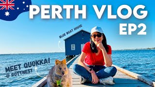 🇦🇺Perth Vlog EP2 Eng sub พาเที่ยว Blue Boat House amp ไปหา Quokka ที่ Rottnest Island 🏝️🦘 [upl. by Cook]