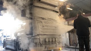 Scania R450 🚫🧽 Touchless ProNano Truck Wash amp applying Diamond Nano Wax [upl. by Yzzik101]