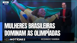 De quinze medalhas brasileiras conquistada nas Olimpíadas de Paris dez vieram de mulheres [upl. by Alyse170]