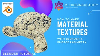 How to make Material Textures with Blender and Photogrammetry  Blender Tutorial [upl. by Oiluig704]