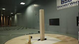 Hybrid wind tunnel test  windinduced vibration [upl. by Anyahs]