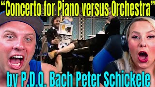 “Concerto for Piano versus Orchestra” by PDQ Bach Peter Schickele  THE WOLF HUNTERZ REACTIONS [upl. by Pegasus55]