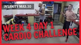 INSANITY MAX 30 Week 4 Day 1 Cardio Challenge NC FIT CLUB [upl. by Gnex]