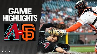 Giants vs Dbacks Game Highlights 9324  MLB Highlights [upl. by Clarita]