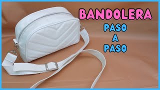 Como hacer una cartera Bandolera paso a paso  moldes para descargar PDF gratis [upl. by Nue]