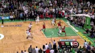 Ray Allen Game Winning 3 VS Bulls 42009 [upl. by Ayak]