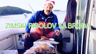 ZIMSKI RIBOLOV SA BRODA Sretan božić [upl. by Naerol]