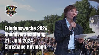 Christiane Reymann  Stopp Air Base Ramstein 2024 [upl. by Amsirhc]