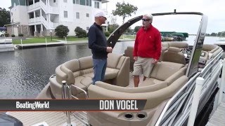 2016 Bennington 2550 RSRA 25 Fastback Pontoon Boat WalkThru [upl. by Lednem]