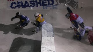 Red Bull Crashed Ice Best Action  Sweden 2012 [upl. by Brendin931]