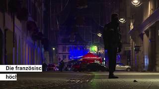 Straßburg Augenzeugenvideos zeigen Schusswechsel zwischen Polizei und Attentäter [upl. by Anaib]