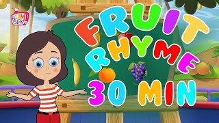 Fruits Song For Kids 30 min  Fruits Learning Song  Nursery Rhymes amp Kids Songs Bumcheek TV [upl. by Assenat679]