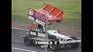 1985  F2 Stock Cars  Aycliffe Stadium  ScreenSport [upl. by Anaibib]