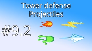 92 Unity Tower defense tutorial  Projectiles [upl. by Anirehtac272]