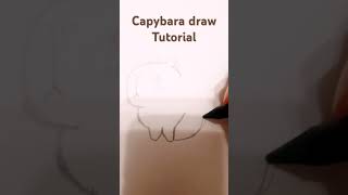 Capybara draw tutorial✏🖍 [upl. by Raymund854]