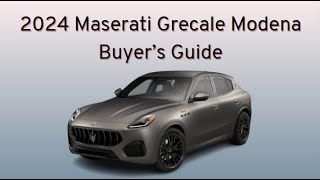 2024 Maserati Grecale Modena Buyer’s Guide [upl. by Prakash]