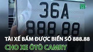 Thanh Hóa Tài xế bấm được biển số 88888 cho xe ôtô Camry  VTC14 [upl. by Egidius]