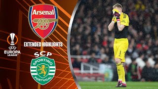 Arsenal vs Sporting CP Extended Highlights  UEL Round of 16  2nd Leg  CBS Sports Golazo [upl. by Eenttirb435]