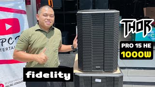 Speaker Profesional Box Kayu 1000W Fidelity Thor Pro 15 HE [upl. by Vacla]