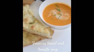 focaccia bread and tomato soup recipe focacciabreadrecipe focaccia tomatosoup food souprecipe [upl. by Mcgill]