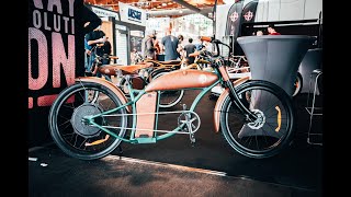 Rayvolt E Chopper Cruzer  extravagante eBikes aus Barcelona mit Rekuperation  Euro Bike 2021 [upl. by Newbill]