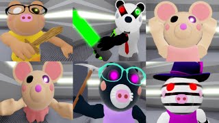 ROBLOX PIGGY ALL JUMPSCARES NPC TEST [upl. by Ainoyek]