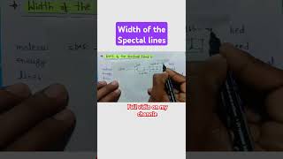 Width of the spectral lines relatechemistry21  shorts chemistry EMR [upl. by Sirron]