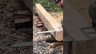 making boards using a battery chainsaw Greenworks V82 34 kwt [upl. by Fagen]