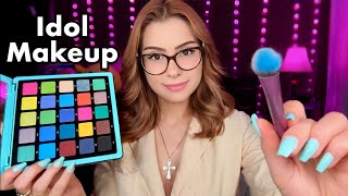 ASMR Doing Your Makeup Youre a KPop IDOL 📷 Layered Sounds Personal Attention For SLEEP 😴 [upl. by Aznola]