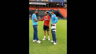 Shubman Gill meet SRH players during practice at the N M Stadium sumikshastudio youtubeshorts [upl. by Airdnekal708]