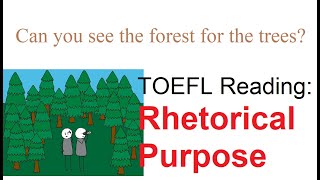 TOEFL Reading Strategies for Rhetorical Purpose Questions [upl. by Nairrad933]