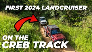 The FIRST 28L 4 CYLINDER 2024 TOYOTA LANDCRUISER 70 SERIES on the CREB TRACK [upl. by Giulietta]