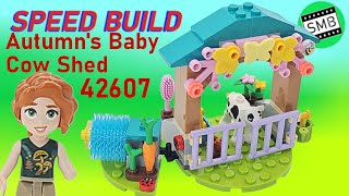 LEGO Friends 42607  Autumns Baby Cow Shed SPEED BUILD [upl. by Aicilihp]