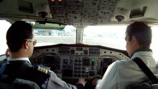 complete hd gopro video of startup taxi and takeoff from saab 340 cockpit [upl. by Naillij630]