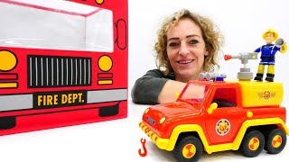 Video auf Deutsch mit Nicole Feuerwehrmann Sam und seine Feuerwehrautos [upl. by Nodababus]