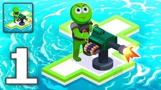 War of Rafts Crazy Sea Battle  Gameplay Walkthrough Part 1  Casual Games To Play iOS Android [upl. by Christina230]