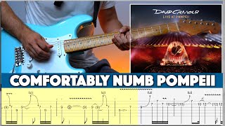 David Gilmour  Comfortably Numb Pompeii Guitar Solo Lesson  TABS [upl. by Lena]