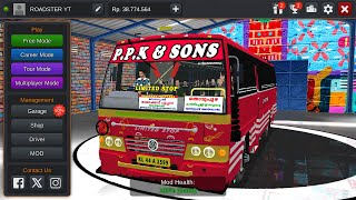 PPK amp SONS 🦁 KL44 A 2599  സേനാപതി  മുണ്ടക്കയം  kondody executive mod  bussid [upl. by Toft]