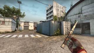 CSGO Stiletto Knife Damascus Steel WellWorn  SKIN SHOWCASE [upl. by Lahcym]