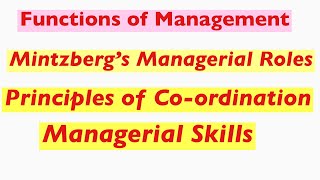 Mintzberg’s Managerial Roles  Managerial Skills  Effective Management by Luthans [upl. by Winifred]