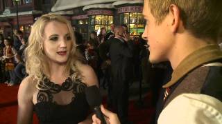 Evanna Lynch on the Red Carpet at Warner Bros Home Entertainment Celebration [upl. by Akihsay]