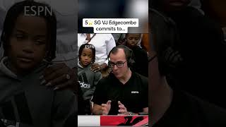 5⭐️ SG VJ Edgecombe commits to Baylor over Duke and Kentucky 🏀 shorts [upl. by Harrie]