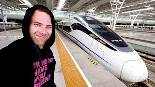 Chinese BULLET TRAIN Business Class REVIEW to Shanghai  Chinese Food Lunch  Suzhou to Shanghai [upl. by Aimas301]