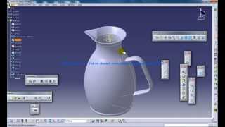 Catia V5 TutorialsWireframe and Surface DesignRebuild A MugPart 5 [upl. by Renie]